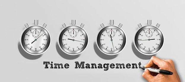 Clicks with the words "Time Management"